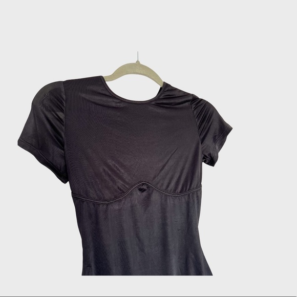 LULU's | cap sleeve black bodysuit - Picture 2 of 4